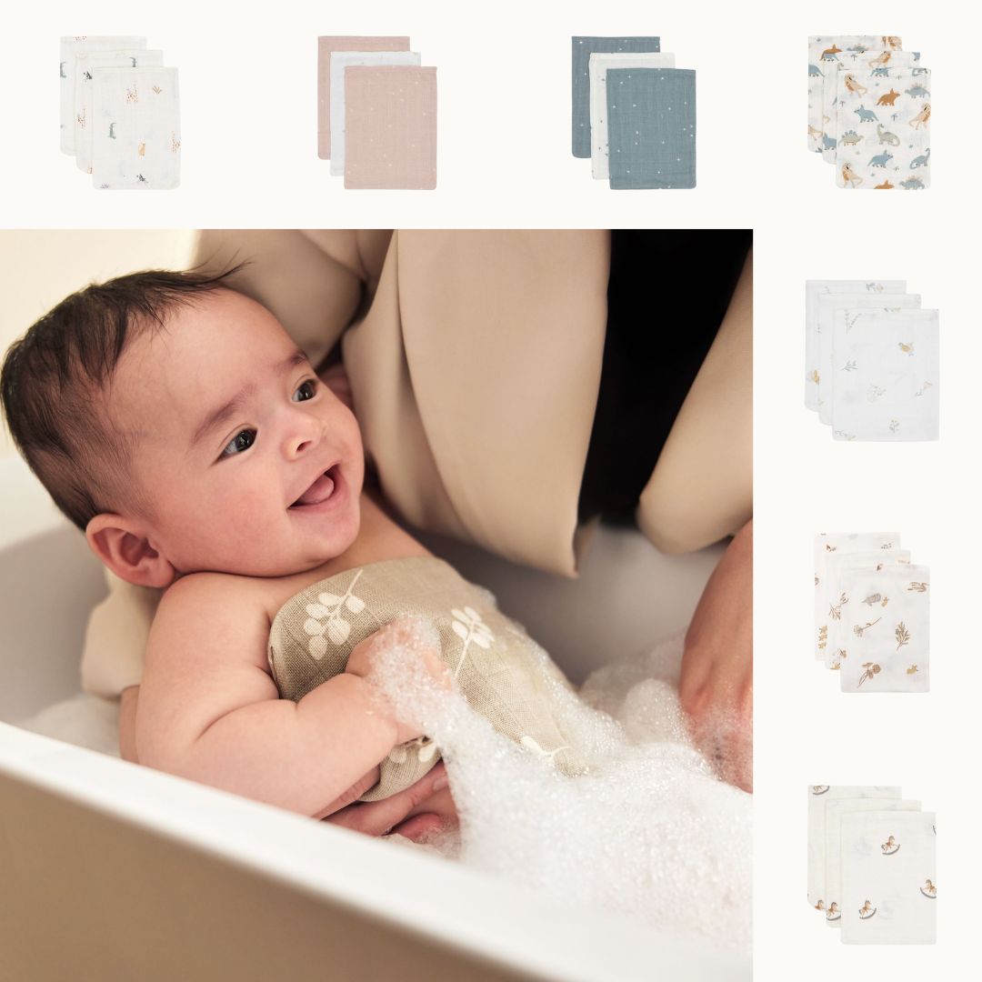 Jollein Hydrofiele washandjes - 3 pack