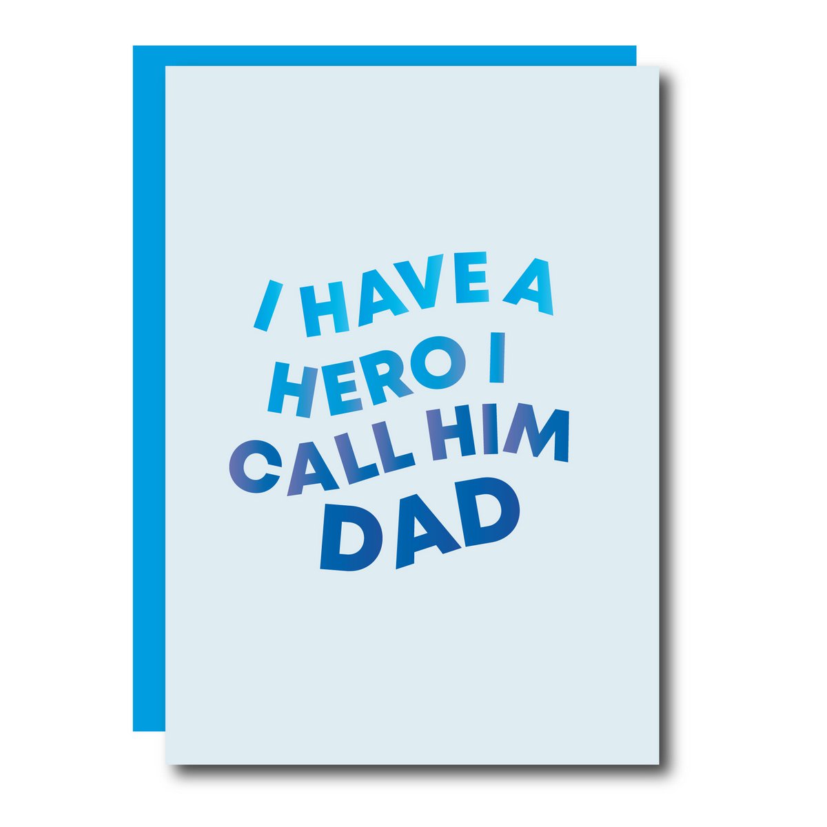 Wenskaart Hero Dad - met envelop