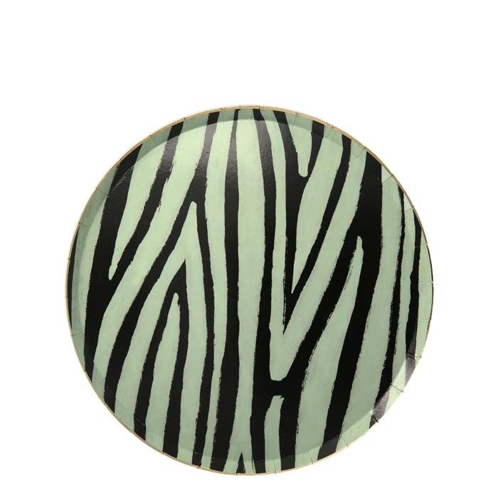 Meri Meri Gebaksbordjes Safari Animals Prints (8st)