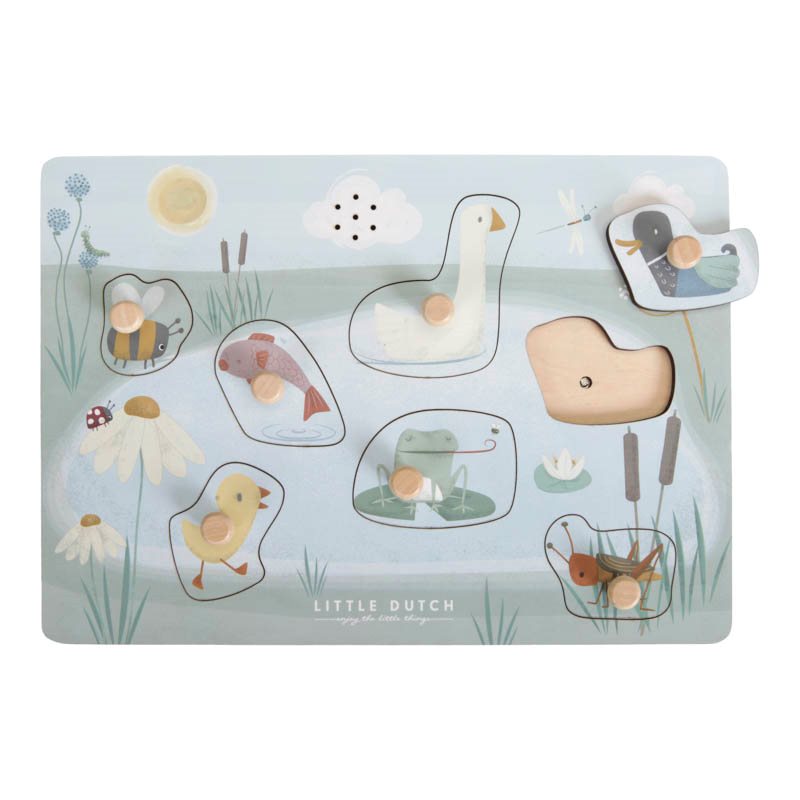 Little Dutch houten geluidenpuzzel Little Goose